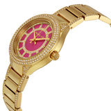 Michael Kors Mini Kerry Fuchsia Dial Gold-tone Ladies Watch MK3442 - Watches of America #2