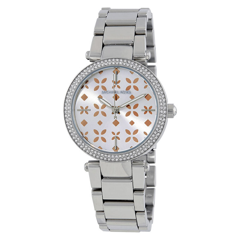 Michael Kors Mini Parker Silver Dial Ladies Watch MK6483 - Watches of America