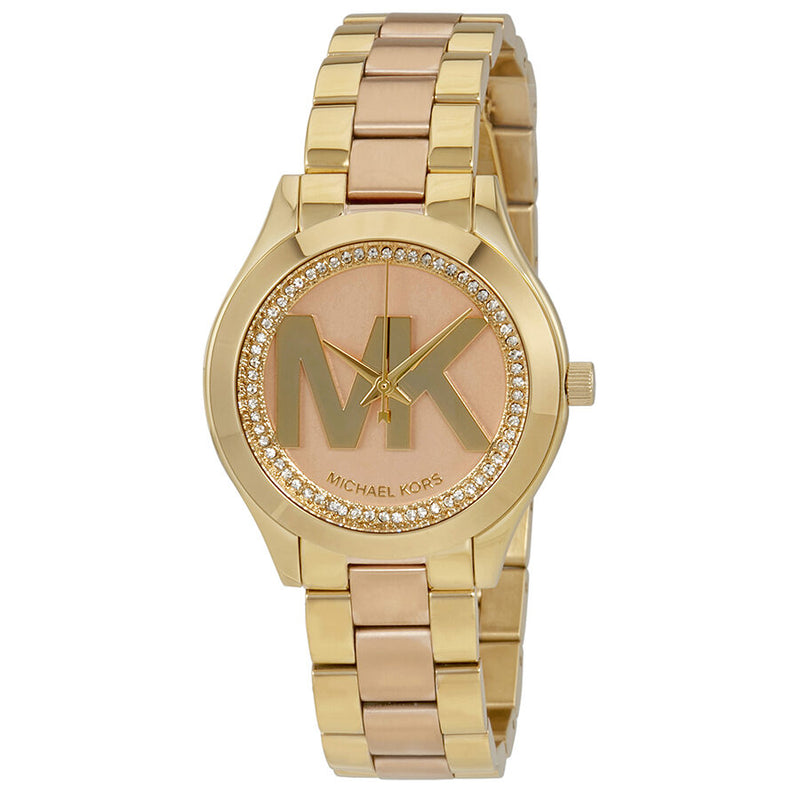 Michael Kors Mini Slim Runway Rose Dial Ladies Watch MK3650 - Watches of America