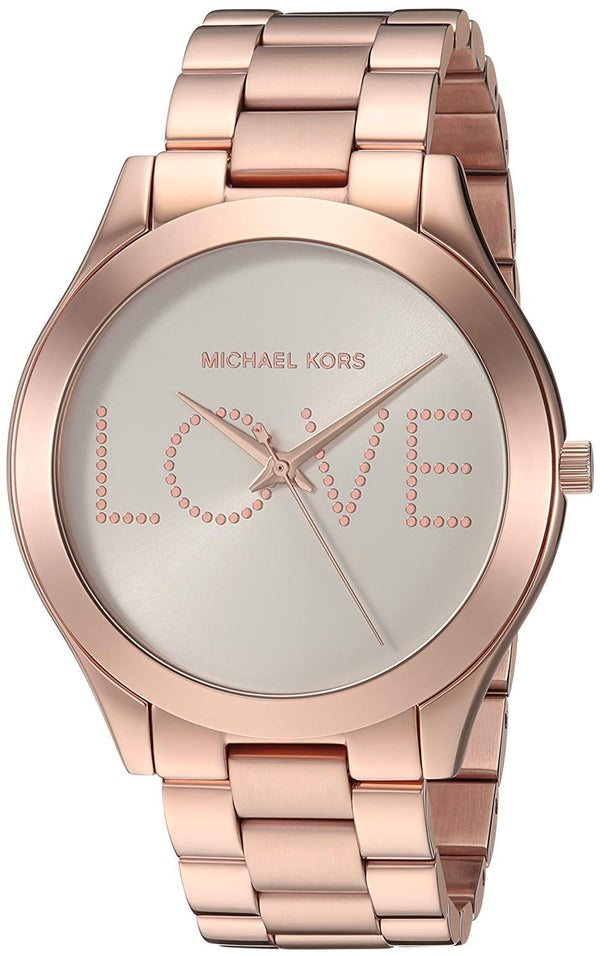 Michael Kors Rose Gold Slim Runway Women's Watch  MK3804 - Watches of America