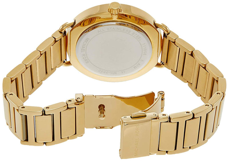 Michael Kors Portia Pave Gold Dial Ladies Watch MK3852
