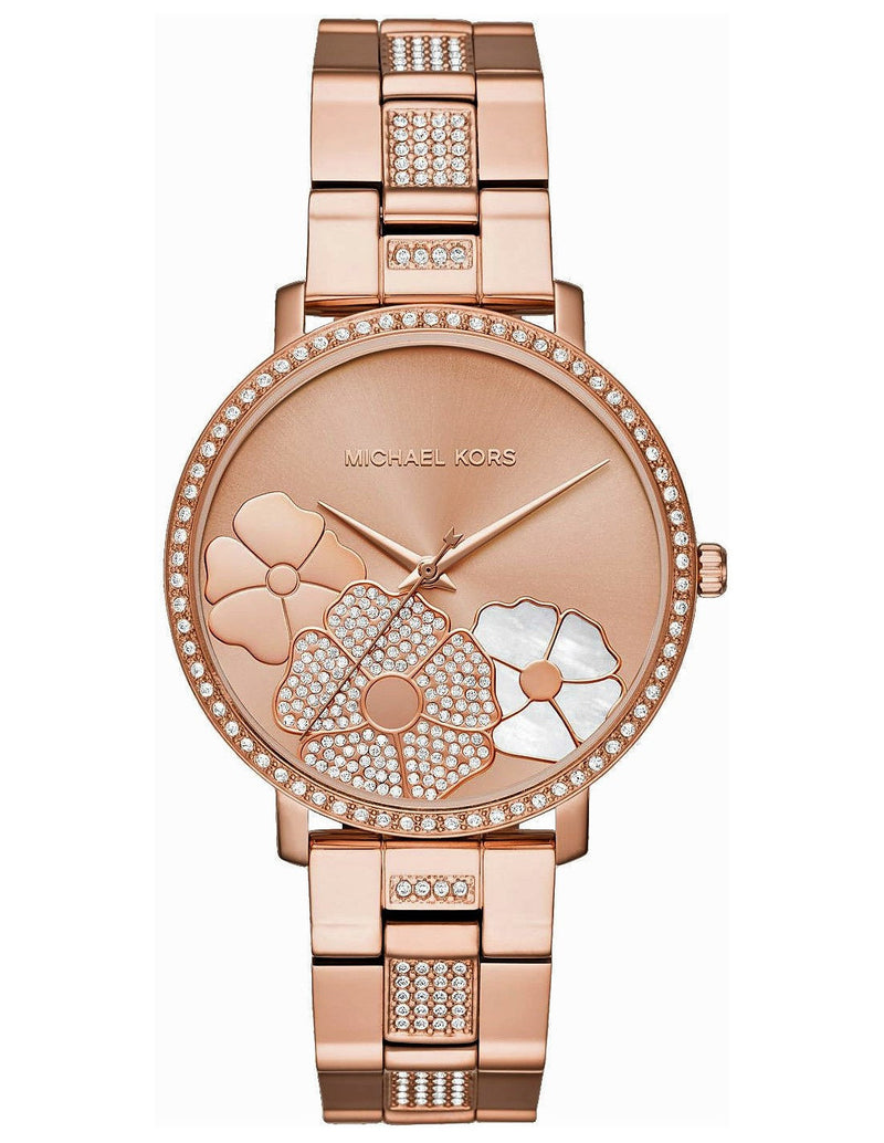 Reloj Michael Kors Mujer Rose Gold Michael Kors Floral Jaryn Rose