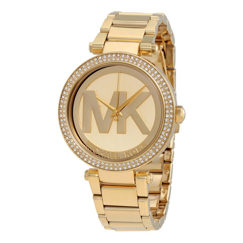 Michael Kors Parker Champagne Dial Gold-tone Watch #MK5784 - Watches of America