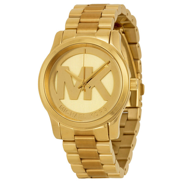 Michael Kors Parker Champagne Dial Gold-tone Watch #MK5786 - Watches of America