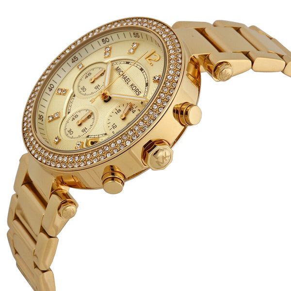 Michael Kors Parker Chronograph Champagne Dial Ladies Watch #MK5354 - Watches of America #2