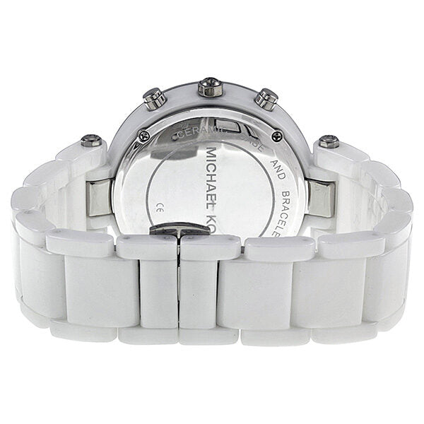 Michael Kors Parker Chronograph White Ceramic Ladies Watch MK5654 - Watches of America #3