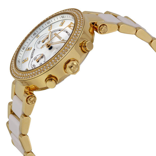 Michael Kors Parker Multi-function White Dial Ladies Watch #MK6119 - Watches of America #2