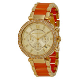 Michael Kors Parker Multi-Function Champagne Dial Ladies Watch  MK6139 - Watches of America