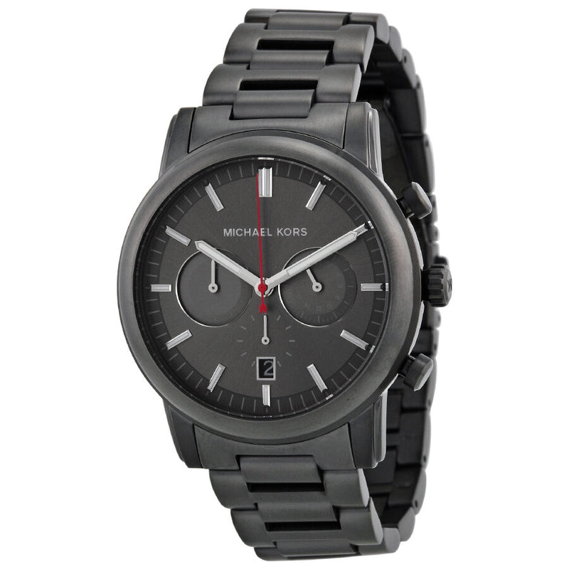 Michael Kors Pennant Chronograph Gunmetal Dial Gunmetal Ion-plated Men's Watch MK8371 - Watches of America