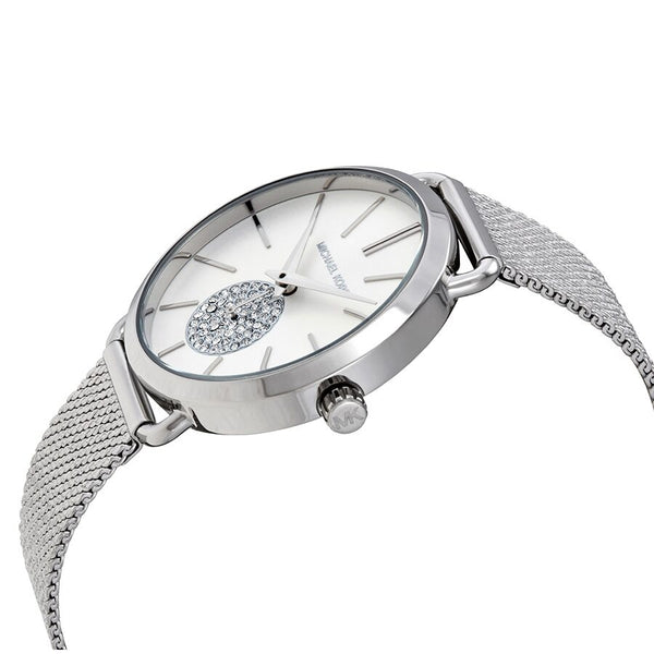 Michael Kors Portia Crystal Quartz Silver Dial Ladies Watch MK3843 - Watches of America #2