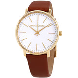 Michael Kors Pyper Crystal White Sunray Dial Ladies Watch #MK2740 - Watches of America