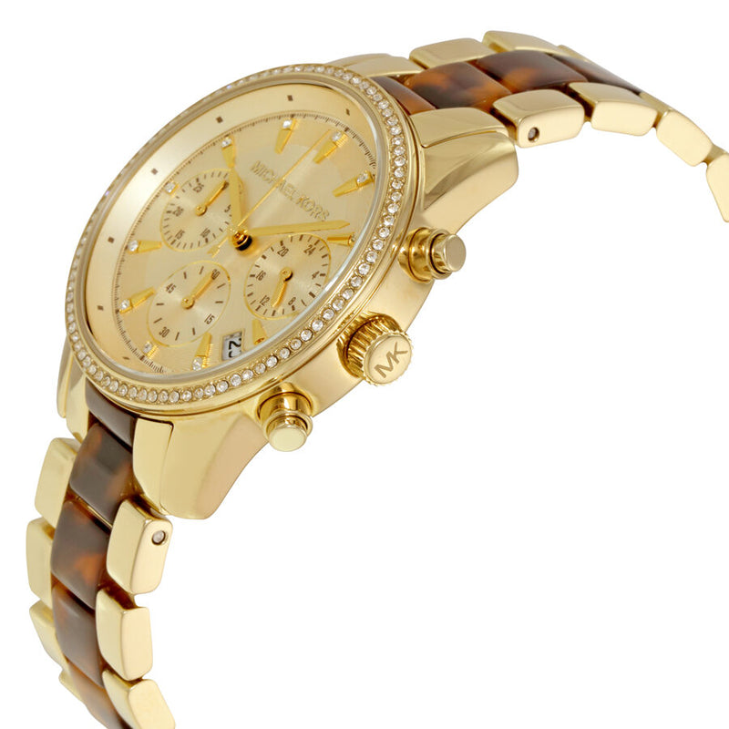 Michael Kors Ritz Chrongraph Champagne Dial Ladies Watch MK6322 - Watches of America #2