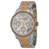 Michael Kors Ritz Chronograph Mother of Pearl Dial Ladies Watch MK5650 - Watches of America