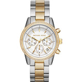 Michael Kors Ritz Cronógrafo Cristal Blanco Dial Ladies Watch MK6474