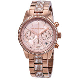 Michael Kors Ritz Pave Chronograph Crystal Ladies Watch MK6485 - Watches of America