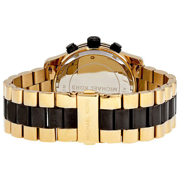 Michael Kors Runway Chronograph Black Dial Gold-Tone Men's Watch #MK8265 - Watches of America #3