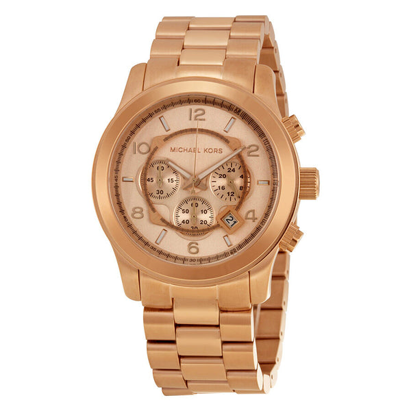Michael Kors Runway Chronograph Rose Gold-tone Men's Watch MK8096 - Watches of America