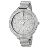 Michael Kors Runway Crystal Pave Dial Stainless Steel Ladies Watch MK3250 - Watches of America
