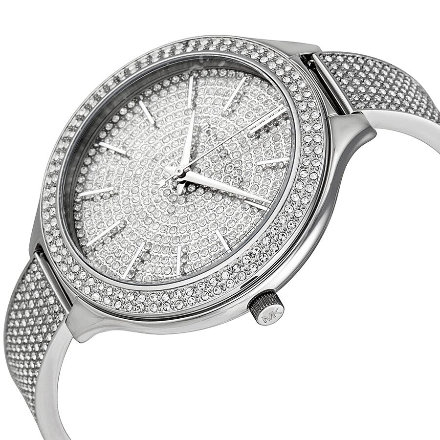 Michael kors slim on sale runway pave watch