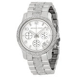 Michael Kors Runway Glitz Stainless Steel Chronograph Ladies Watch MK5825 - Watches of America