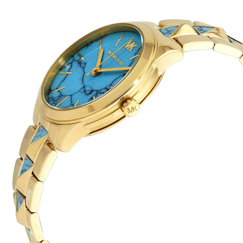 Michael Kors Runway Mercer Turquoise Dial Ladies Watch #MK6670 - Watches of America #2
