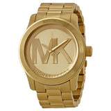 Michael Kors Runway Quartz Gold-tone Bracelet Champagne Dial Ladies Watch MK5473 - Watches of America