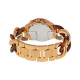 Michael Kors Runway Rose Gold-tone Tortoise Twist Chain Link Ladies Watch MK4269 - Watches of America #3