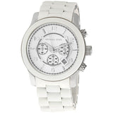 Michael Kors Runway White Chrono Unisex Watch MK8108 - Watches of America