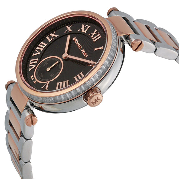 Michael Kors Skylar Black Dial Two-tone Ladies Watch MK5957 - Watches of America #2