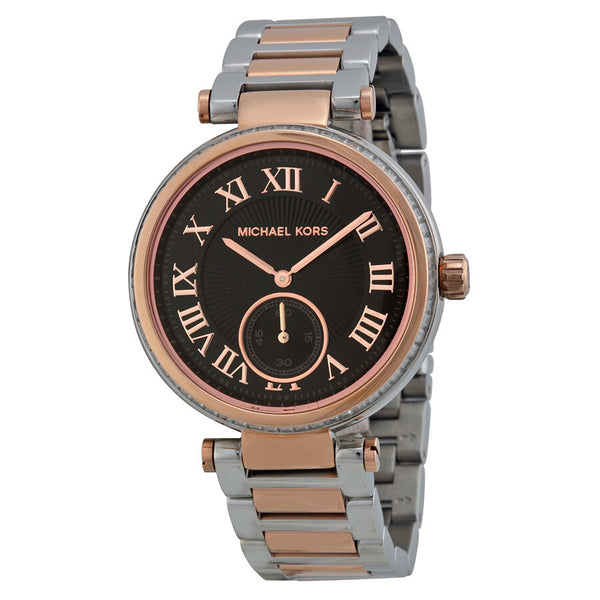 Michael Kors Skylar Black Dial Two-tone Ladies Watch MK5957 - Watches of America