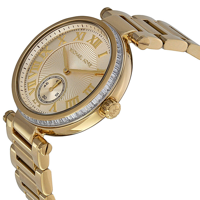 Michael Kors Skylar Champagne Dial Gold-tone Ladies Watch MK5867 - Watches of America #2