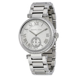Michael Kors Skylar Silver Dial Stainless Steel Ladies Watch MK5866 - Watches of America