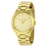 Michael Kors Slim Runway Champagne Dial Ladies Watch #MK3335 - Watches of America
