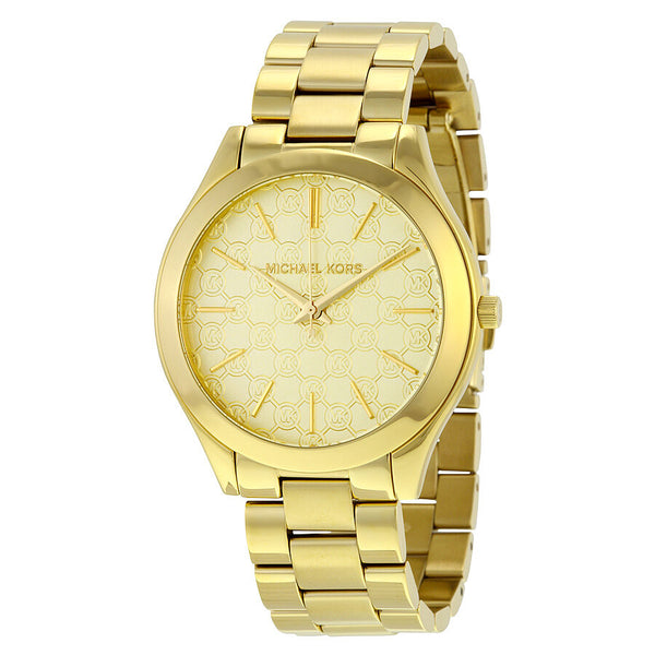 Michael Kors Slim Runway Champagne Dial Ladies Watch #MK3335 - Watches of America