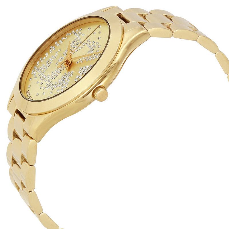 Michael Kors Slim Runway Gold Dial Ladies Watch MK3590 - Watches of America #2