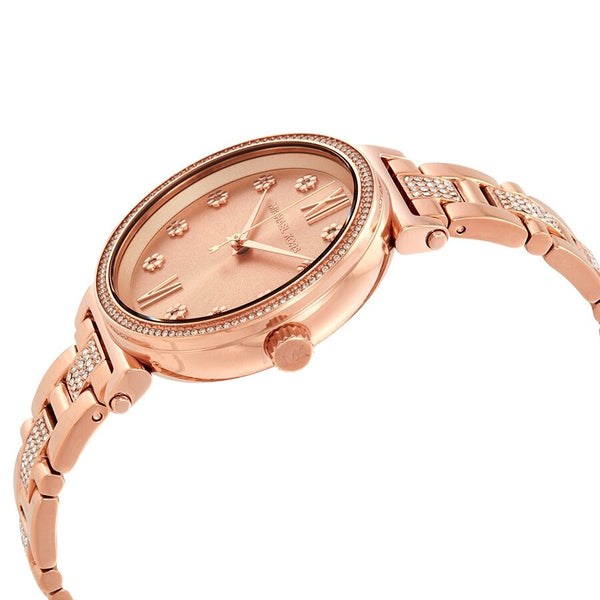 Michael Kors Sofie Crystal Rose Dial Ladies Watch MK3882 - Watches of America #2