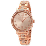 Michael Kors Sofie Crystal Rose Dial Ladies Watch MK3882 - Watches of America
