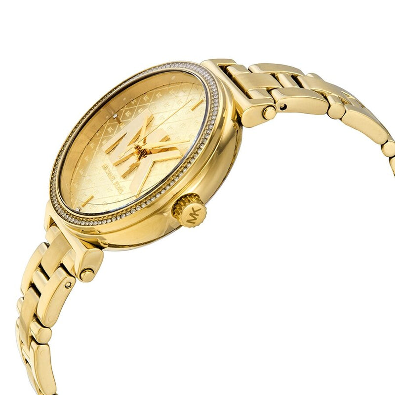 Michael Kors Sofie Quartz Crystal Gold Dial Ladies Watch MK4334 - Watches of America #2