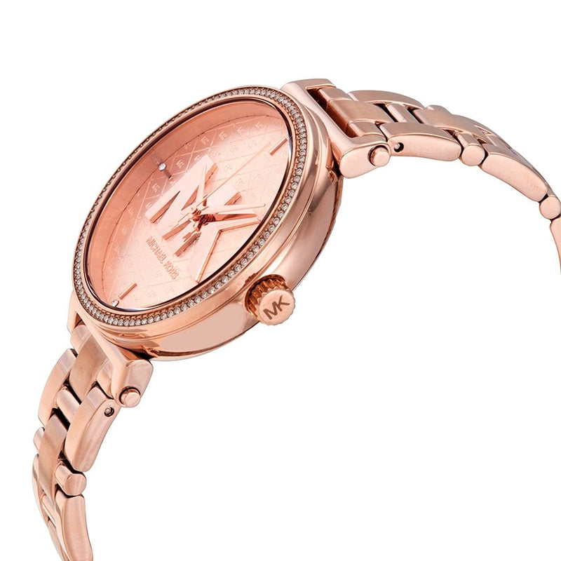 Michael Kors Sofie Quartz Crystal Rose Gold Dial Ladies Watch MK4335 - Watches of America #2