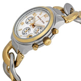 Michael Kors Twist Chain  Chronograph White Dial Ladies Watch MK3199 - Watches of America #2