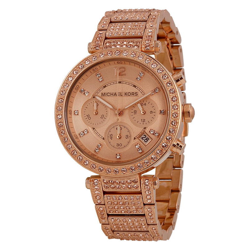 Michael Kors Uptown Glam Parker Chronograph Ladies Watch MK5663 - Watches of America