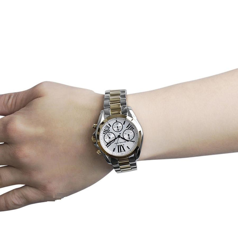 Michael Kors Bradshaw Chronograph Silver Dial Ladies Watch MK5912 - Watches of America #5