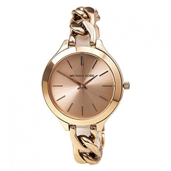 Michael Kors Slim Runway Twist Rose Dial Ladies Watch MK3223 - Watches of America #2