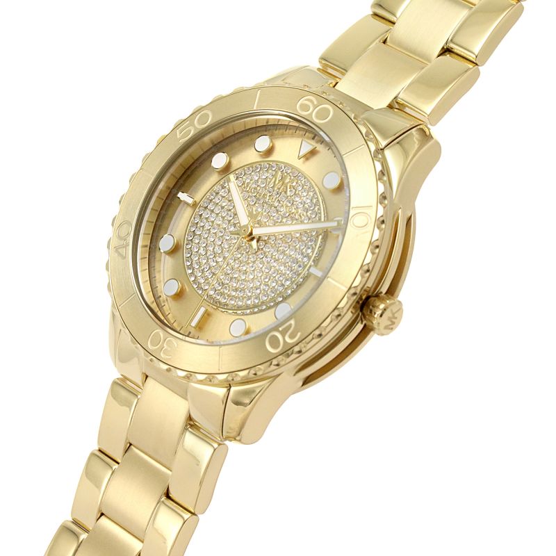 Michael Kors Runway Quartz Gold Dial Ladies Watch MK6911 – Watches of  America