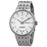 Mido All Dial Chronometer Automatic White Dial Stainless Steel Men's Watch M83404B111#M8340.4.B1.11 - Watches of America