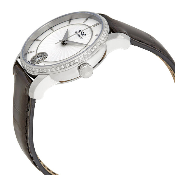 Mido Automatic Crystal White Dial Ladies Watch #M0072076603620 - Watches of America #2