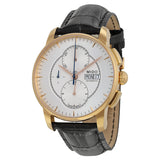 Mido Baroncelli Automatic Chronograph Grey Dial Black Leather Men's Watch #M86073104 - Watches of America