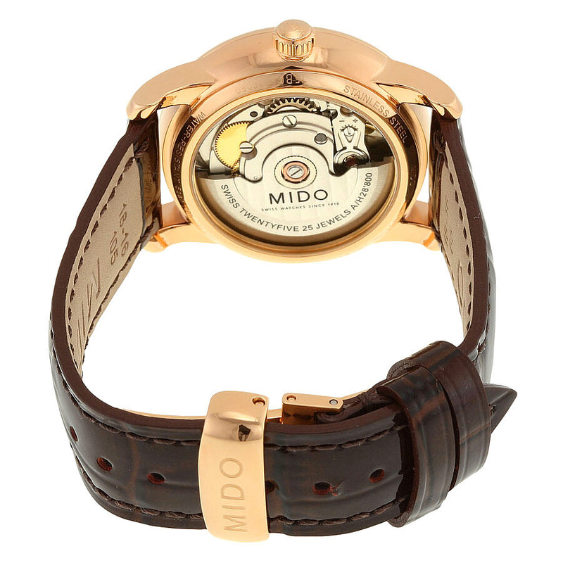 Mido Baroncelli Automatic Beige and Brown Dial Ladies Watch #M0072073629100 - Watches of America #3