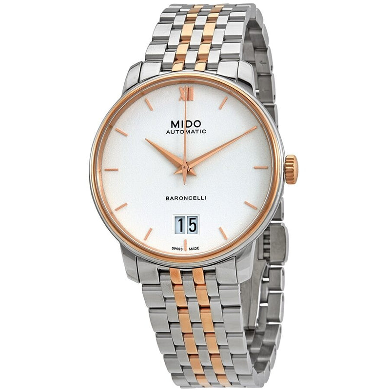 Mido Baroncelli Automatic White Dial Men's Watch #M0274262201800 - Watches of America