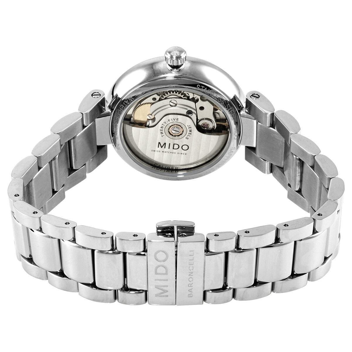 Mido Baroncelli Donna Automatic Diamond Black Dial Ladies Watch  